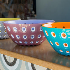 GUZZINI LE MURRINE KASE MAVİ TURUNCU 25 CM
