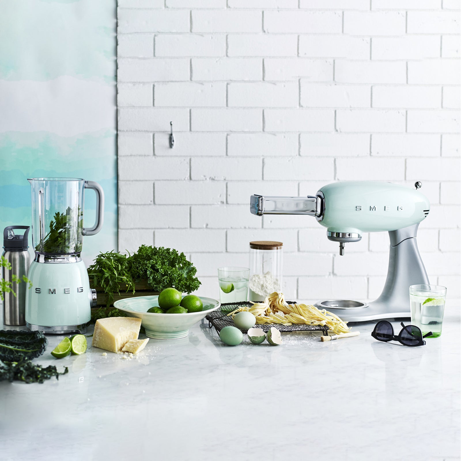 Smeg Blender Linea 50'S Retro Style Green Blf01Pgeu