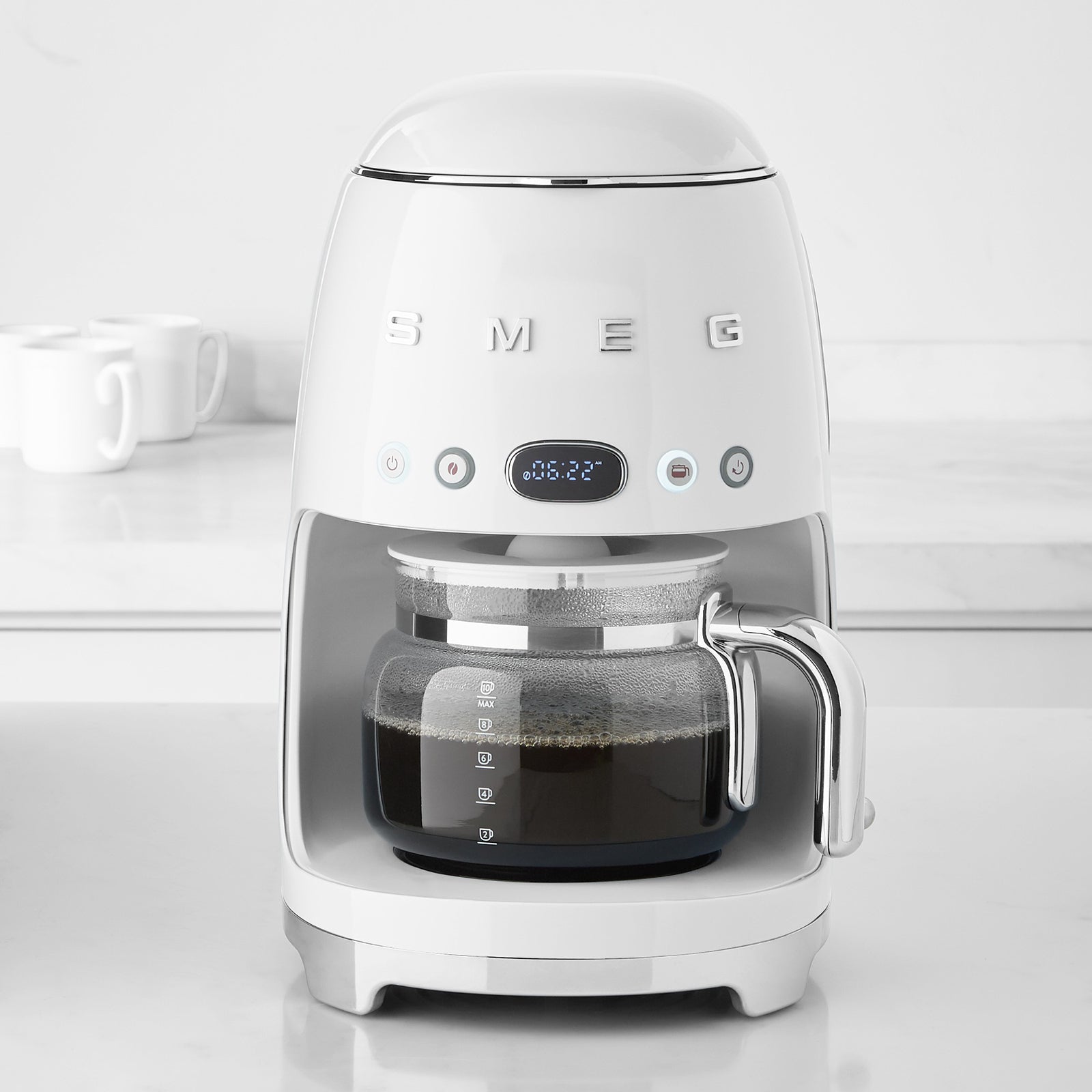Smeg Linea 50'S Retro Style- Filtre Kahve Makinesi - White Dcf02Wheu