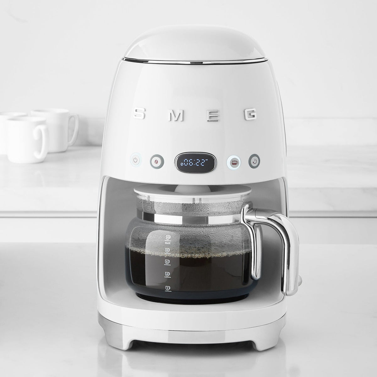 Smeg Linea 50'S Retro Style- Filtre Kahve Makinesi - White Dcf02Wheu