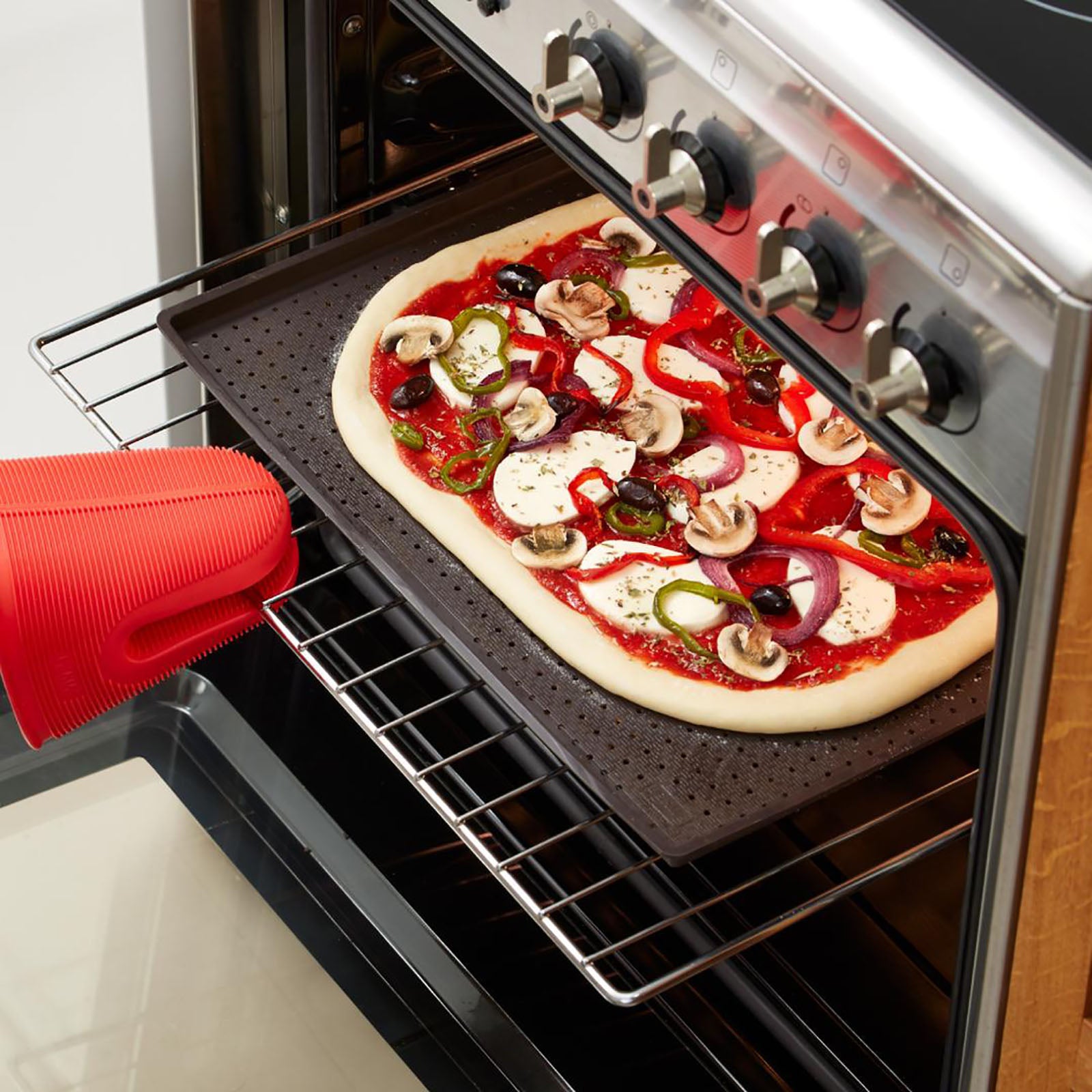 Lekue Kahverengi Pizza Matı