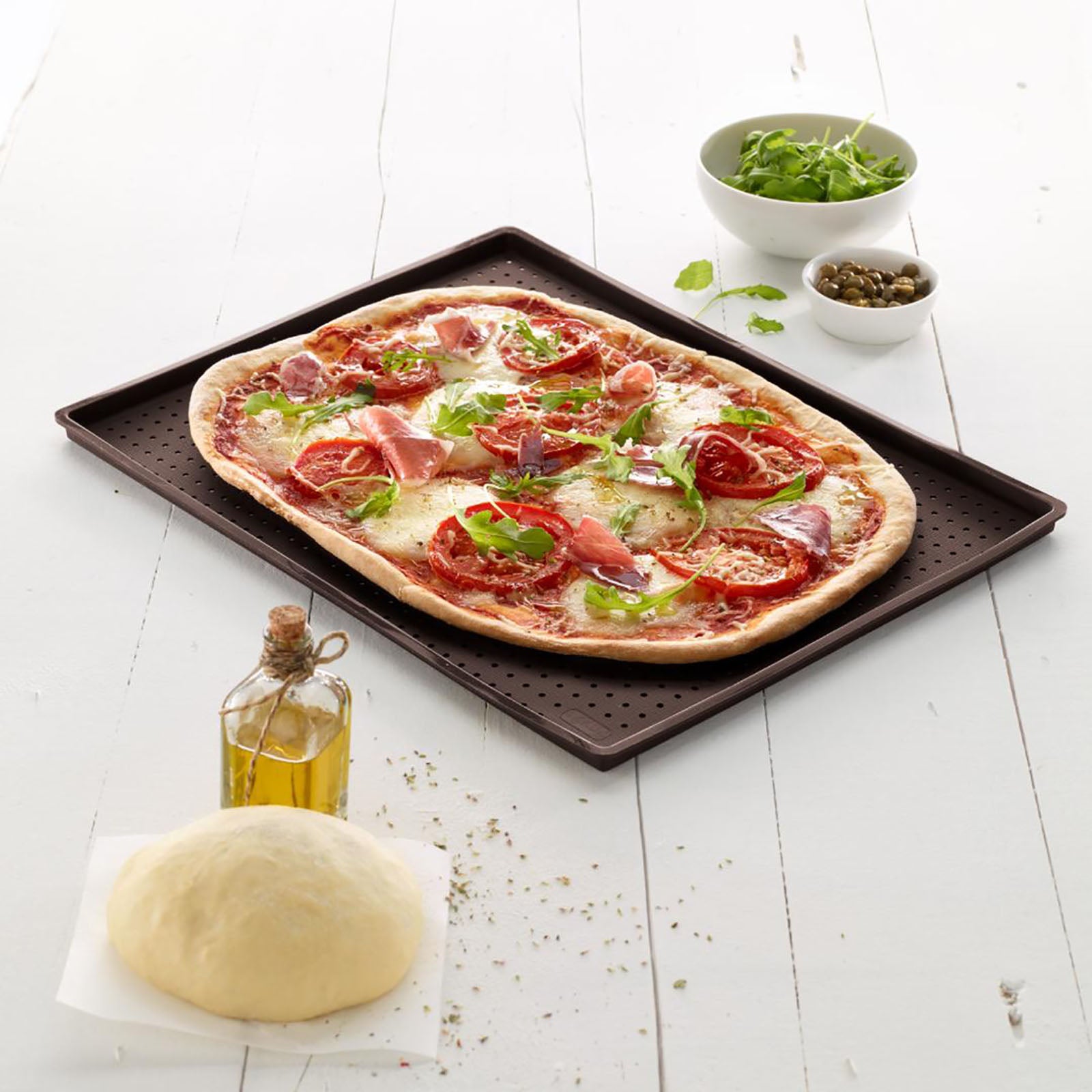 Lekue Kahverengi Pizza Matı