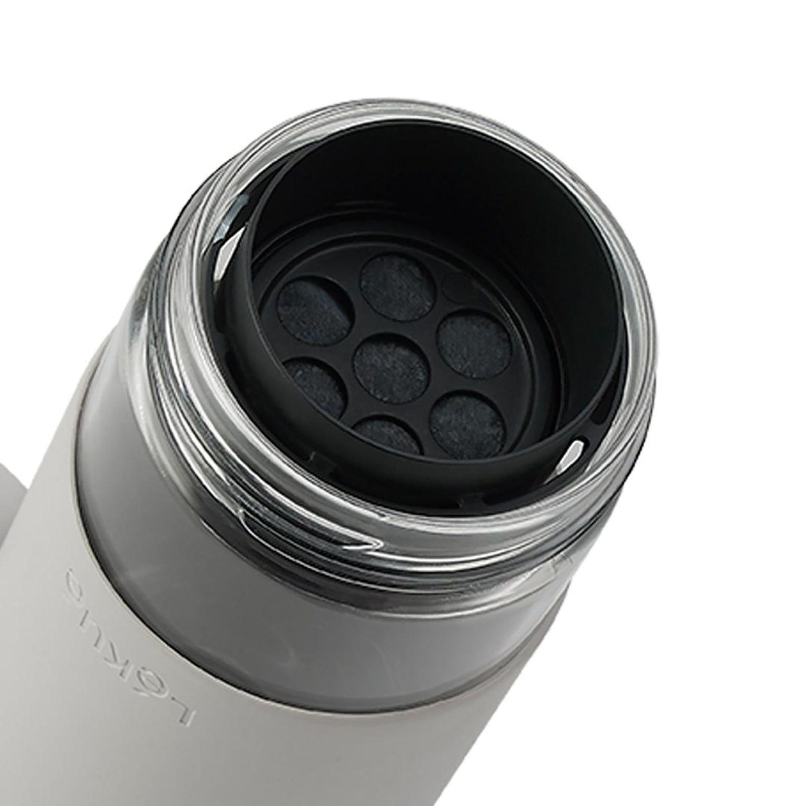 Lekue To Go Gri Filtreli Su Şişesi 600 ml