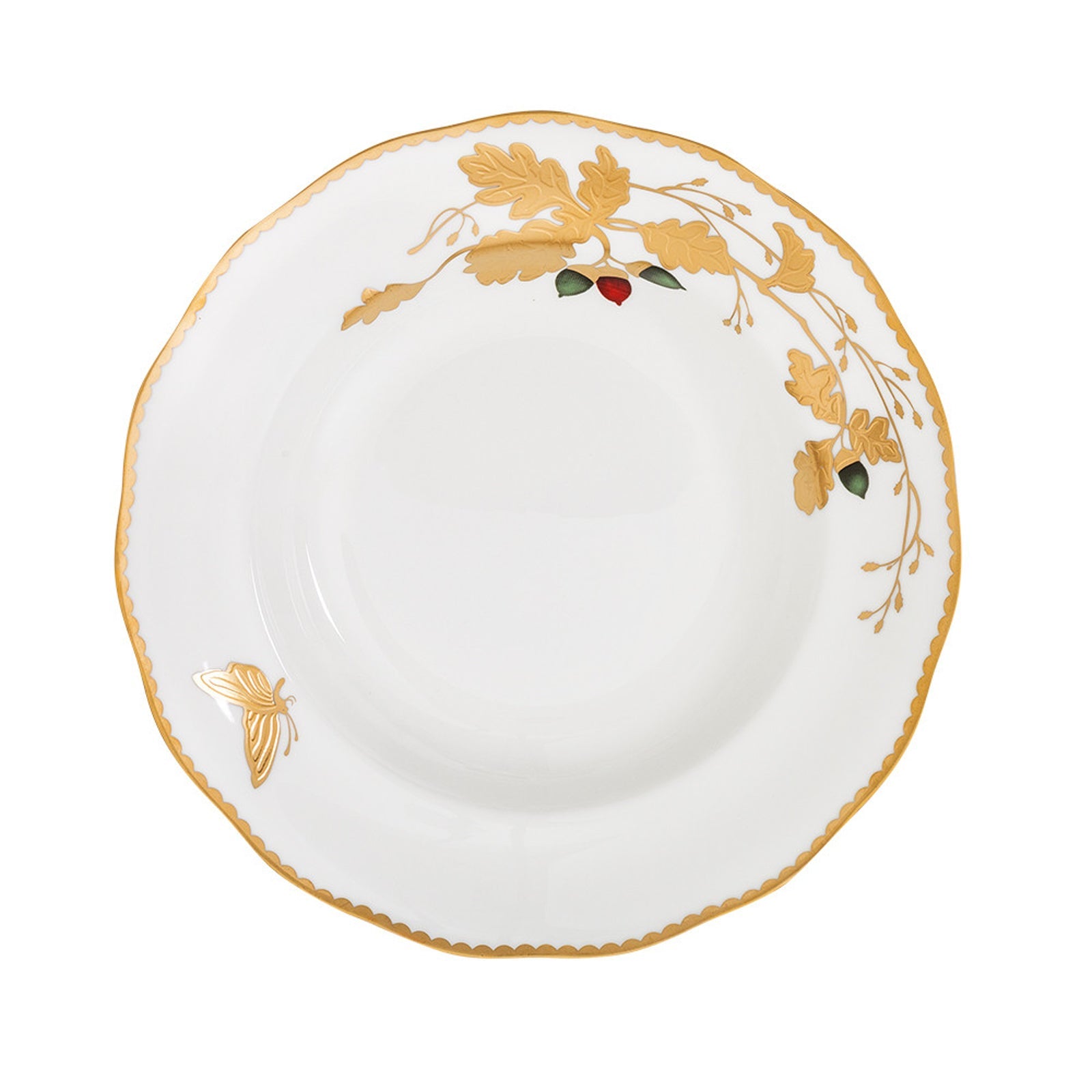 Jumbo Golden Butterfly 61 Parça 12 Kişilik Bone Yemek Takımı