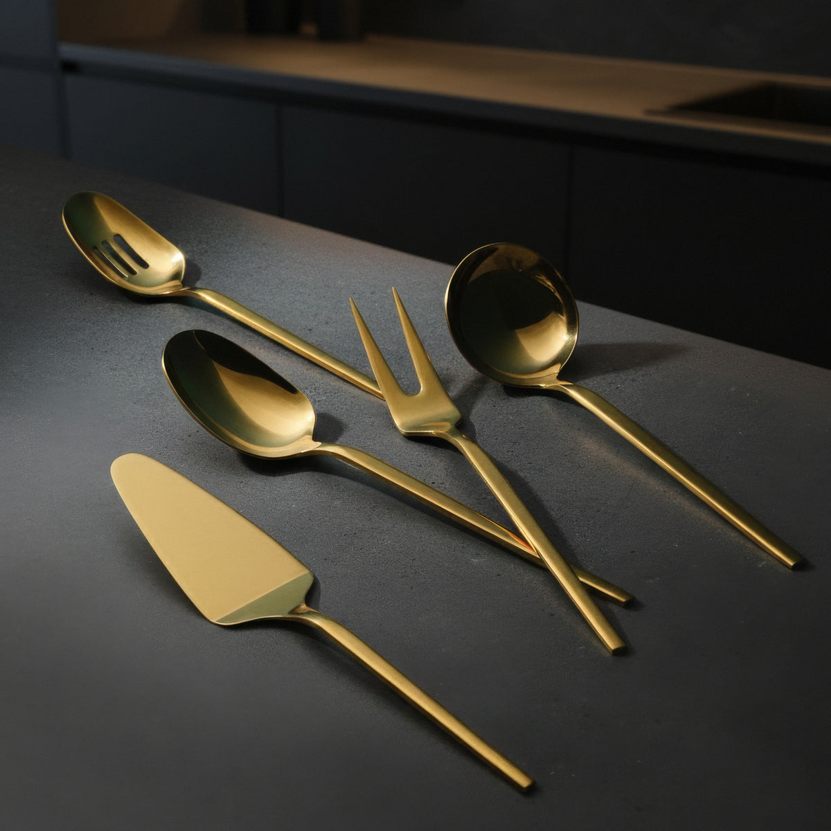 Jumbo 5100 5 Parça Titanyum Gold Servis Seti