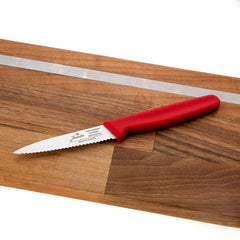 Jumbo Practico Alman Çeliği Red Tırtıklı Soyma Bıçağı - 9 cm