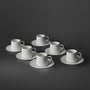 Jumbo Valetta Beyaz 12 Parça 6 Kişilik Fincan Takımı