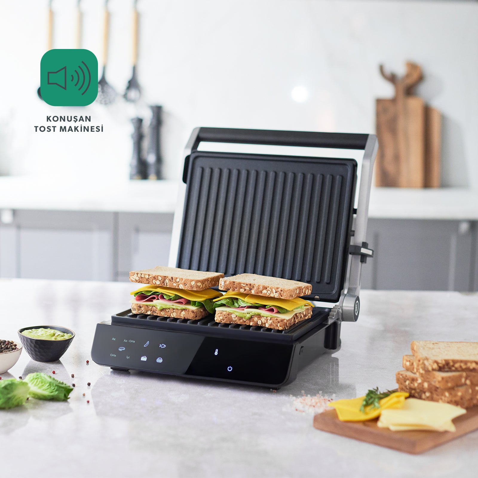 HOMEND  GRILLIANT 1343H KONUSAN TOST MAKINESI