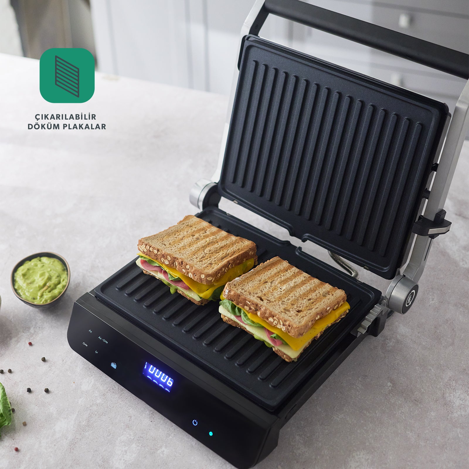 HOMEND  GRILLIANT 1343H KONUSAN TOST MAKINESI