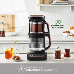Karaca Çaysever Robotea Pro Çay Makinesi Rosegold & 2 Adet Mug