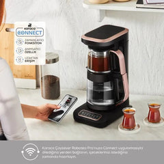 Karaca Çaysever Robotea Pro Çay Makinesi Rosegold & 2 Adet Mug