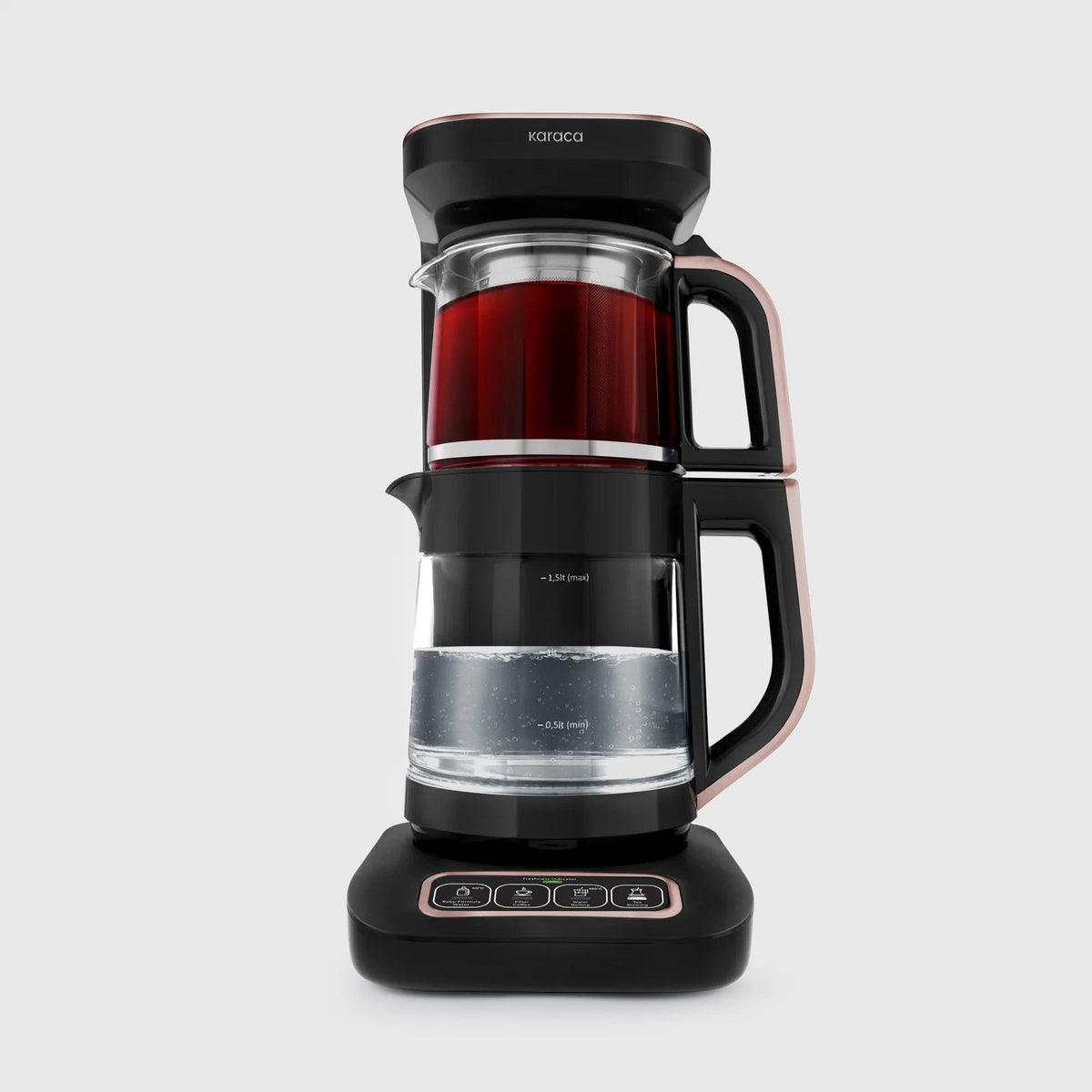 Karaca Çaysever Robotea Pro Çay Makinesi Rosegold & 2 Adet Mug