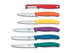 Victorinox 6.7126.6C1 Swiss Classic 7li Soyma Bıçağı Blok Set, Renkli