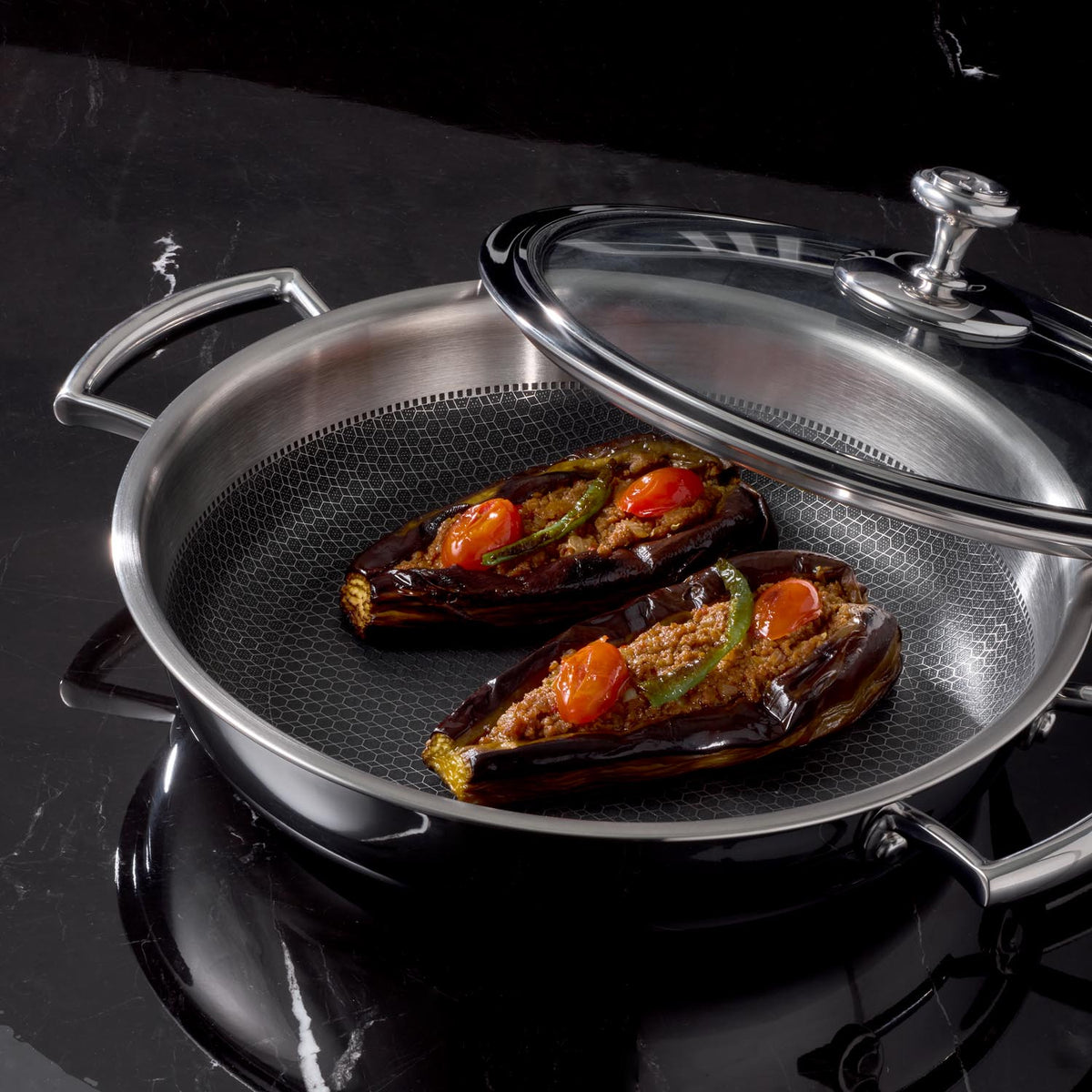 Jumbo Gourmet 3PLY İndüksiyon Tabanlı Çelik Pilav Tenceresi 24 cm