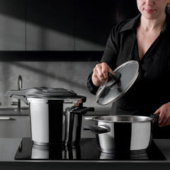 Jumbo Prime Master İndüksiyon Tabanlı Çelik Düdüklü Tencere Seti  4+6 Litre