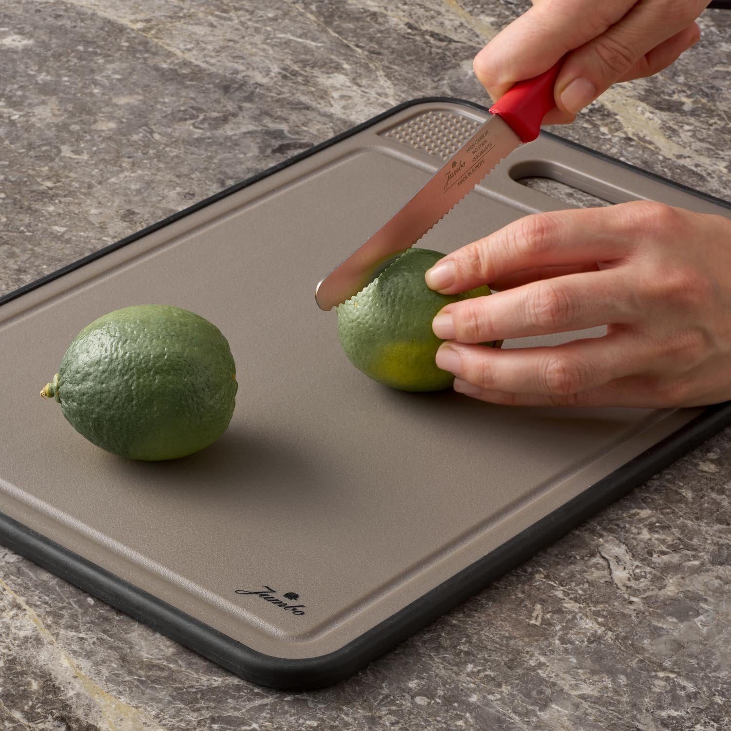 Jumbo Smart Grey Kesme Tahtası ve Soyacak Seti