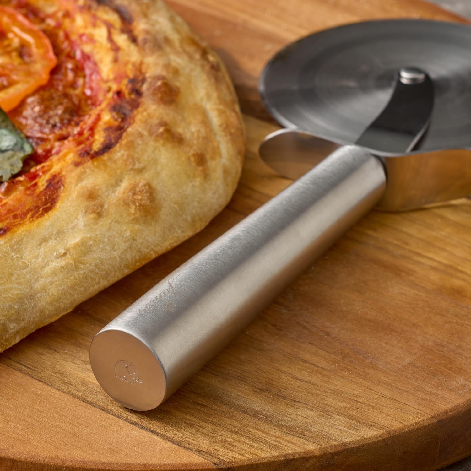 Jumbo Shine Çelik Pizza Dilimleyici