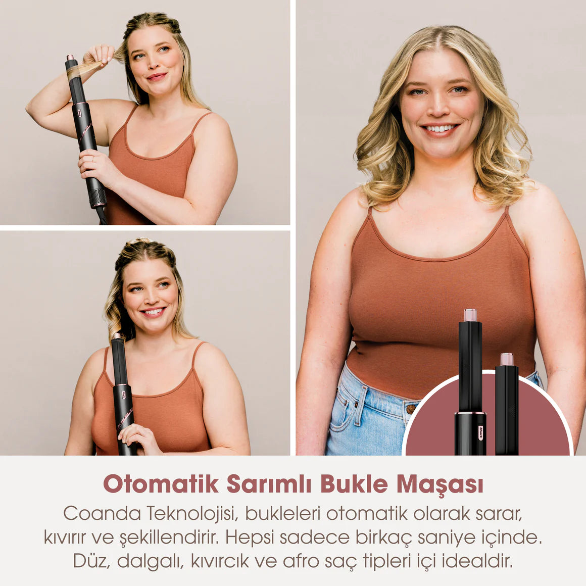 Shark FlexStyle 3-in-1 Saç Kurutma & Şekillendirme Sistemi -Black/RoseGold