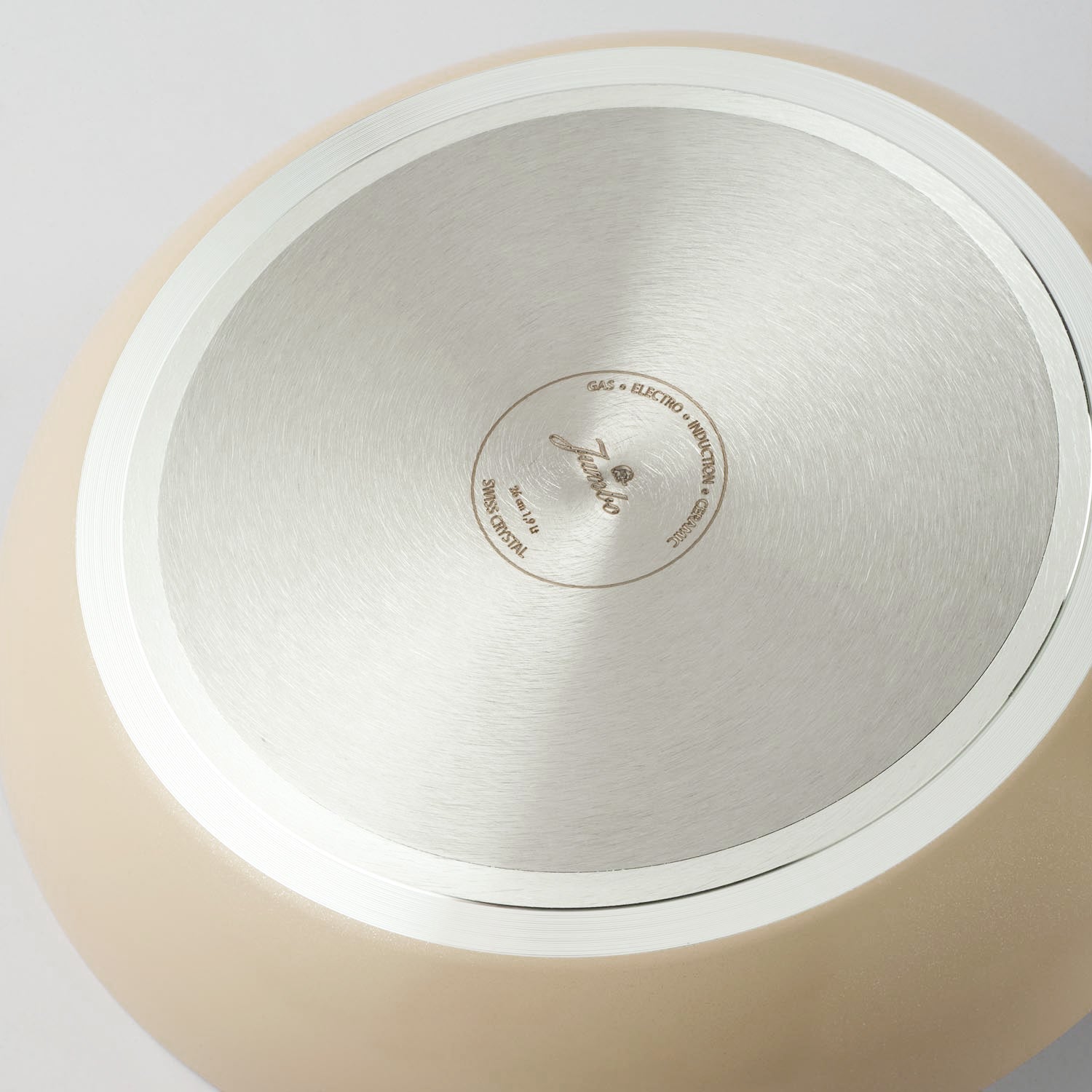Jumbo Swiss Crystal Dark Cream 7 Parça Tencere Seti