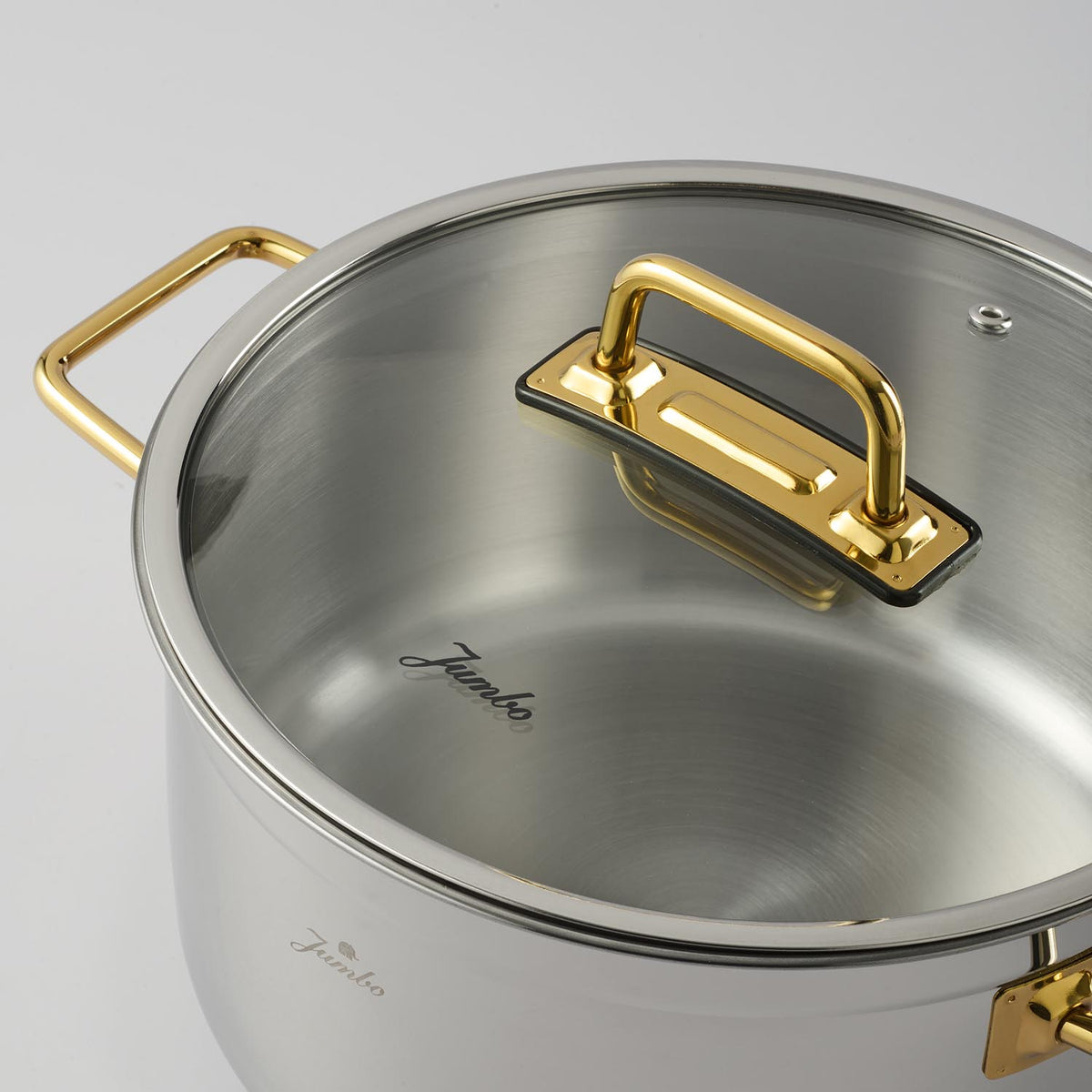 Jumbo Modena 8 Parça İndüksiyon Tabanlı Titanyum Gold Tencere Seti