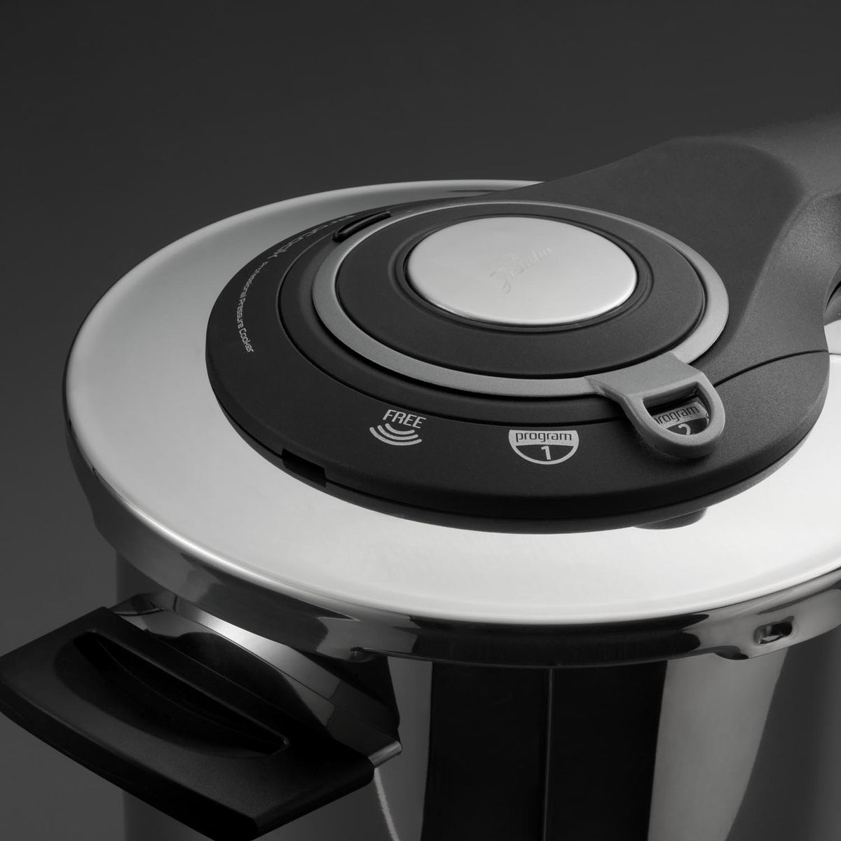 Jumbo Procook 6 Litre Siyah Açık Gri Paslanmaz Çelik Düdüklü Tencere