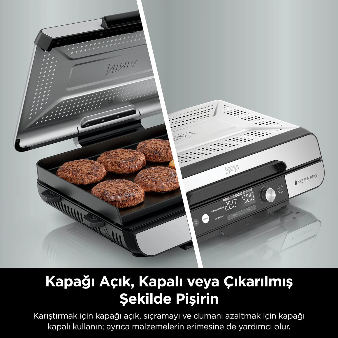 Ninja Sizzle™ Pro XL Indoor Grill, Izgara Makinesi