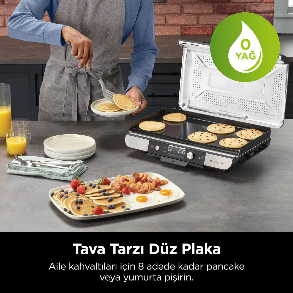 Ninja Sizzle™ Pro XL Indoor Grill, Izgara Makinesi