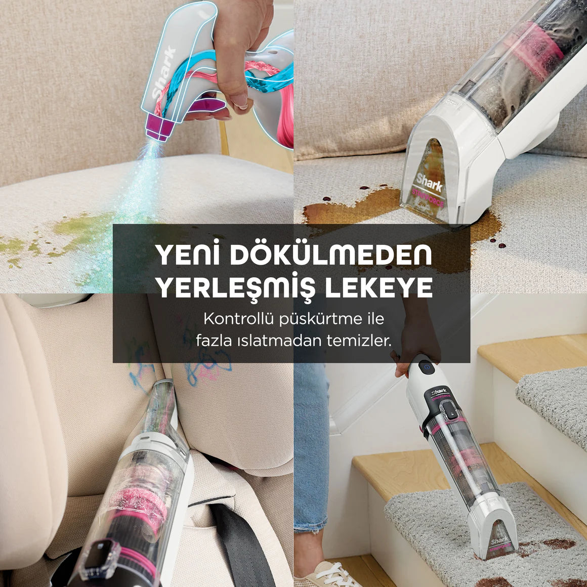 Shark StainForce Kablosuz Leke Çıkarma Makinesi