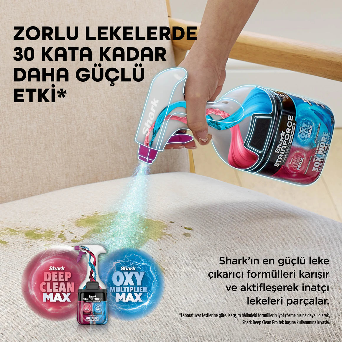 Shark StainForce Kablosuz Leke Çıkarma Makinesi