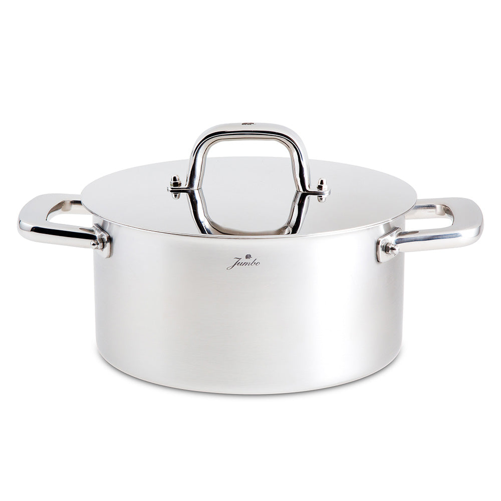 Jumbo Duowall 7 Parça İndüksiyon Tabanlı Çelik Tencere Seti