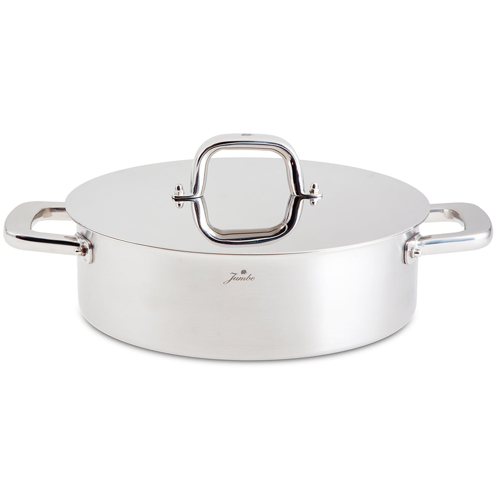 Jumbo Duowall 7 Parça İndüksiyon Tabanlı Çelik Tencere Seti