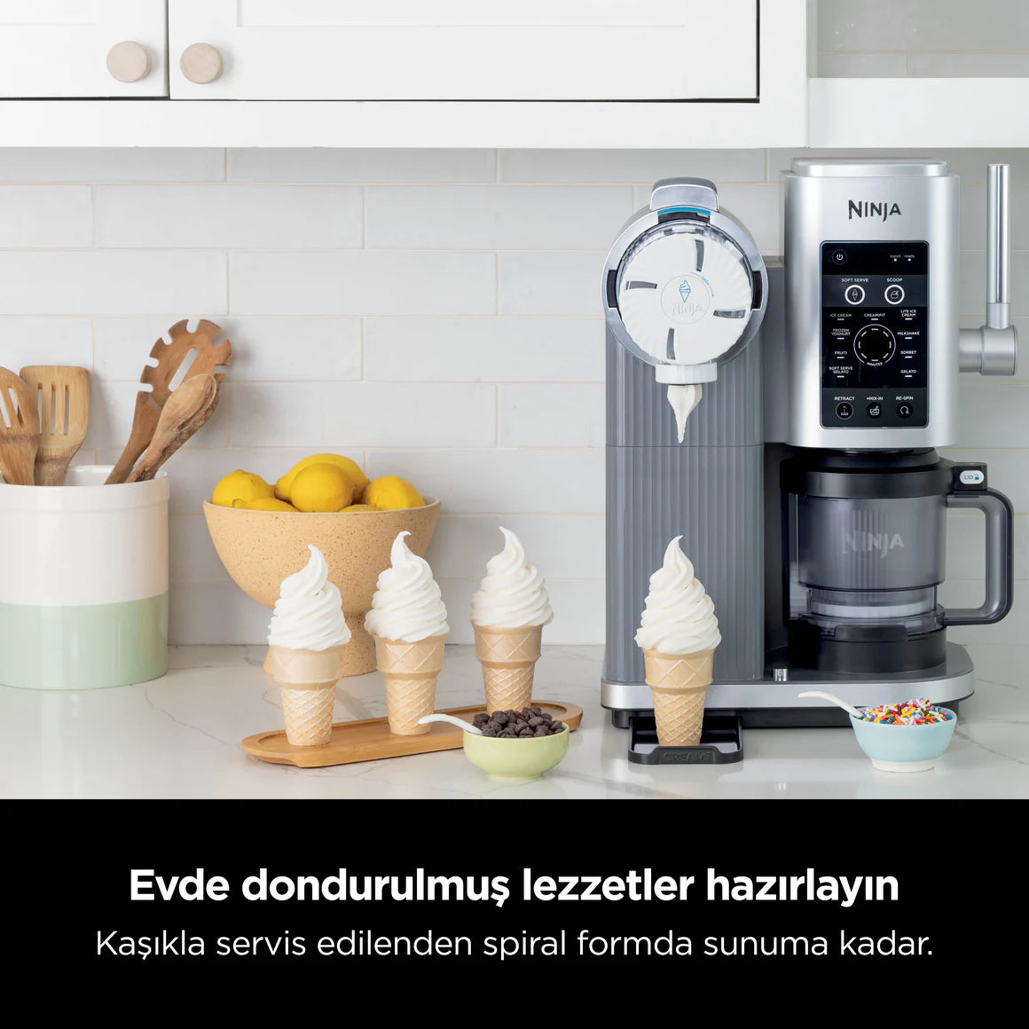 Ninja Swirl by CREAMi 13-in-1 Soft Serve & Dondurma Makinesi NC701EU