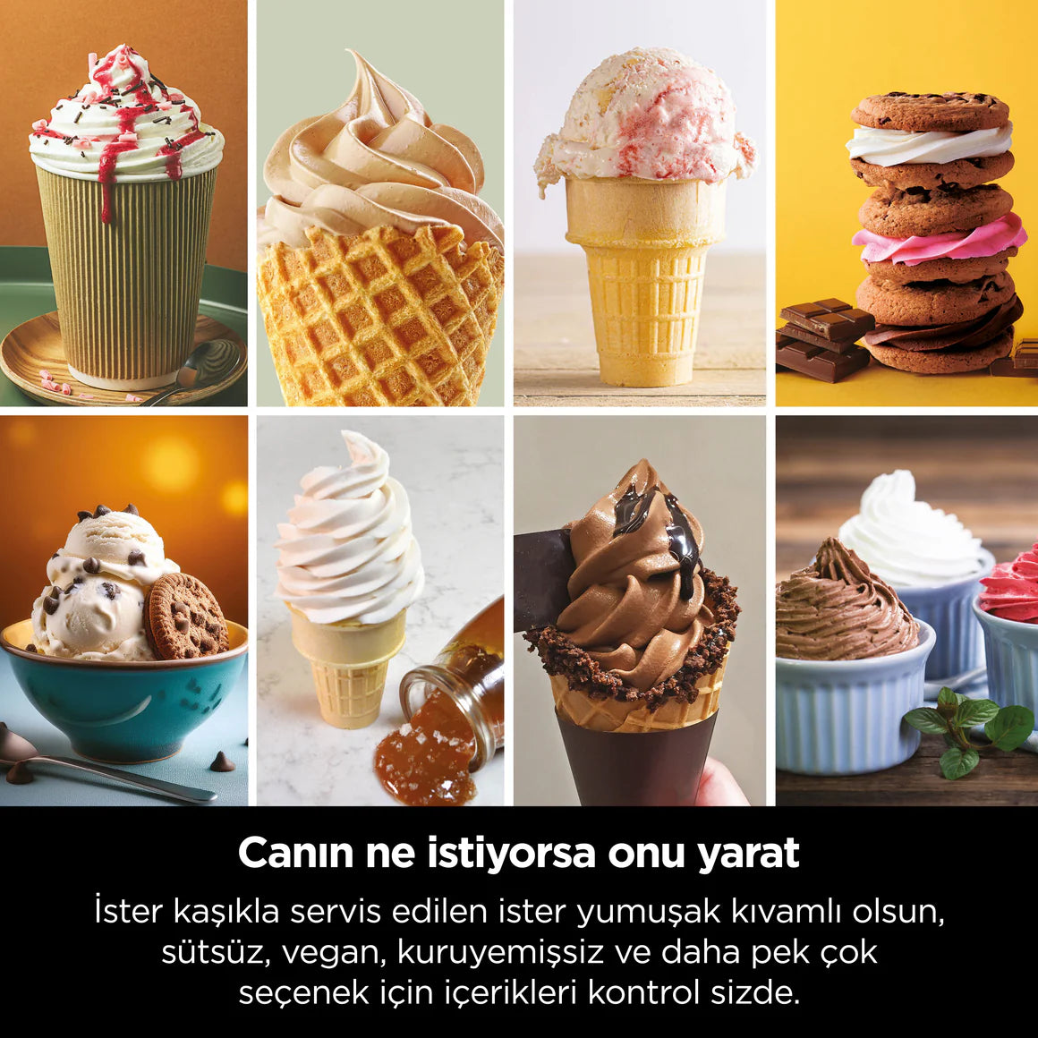 Ninja Swirl by CREAMi 13-in-1 Soft Serve & Dondurma Makinesi NC701EU