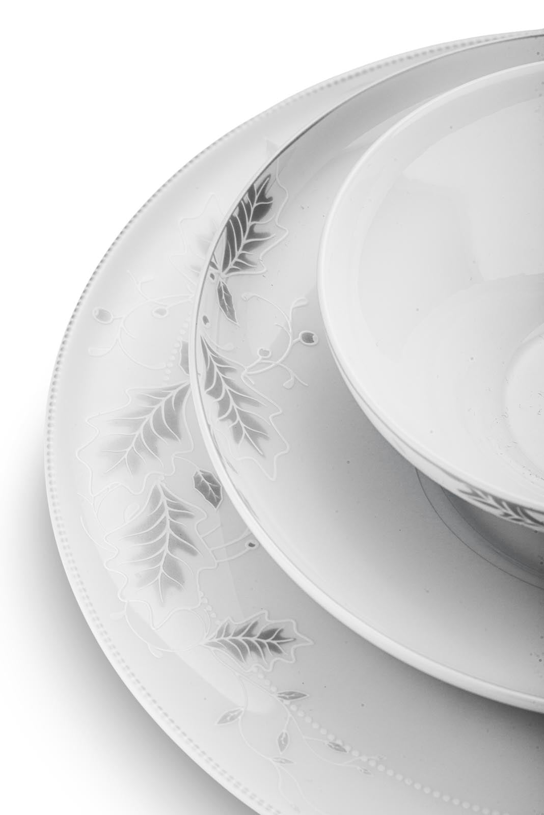 Jumbo Lace Leaf 62 Parça 12 Kişilik Yemek Takımı