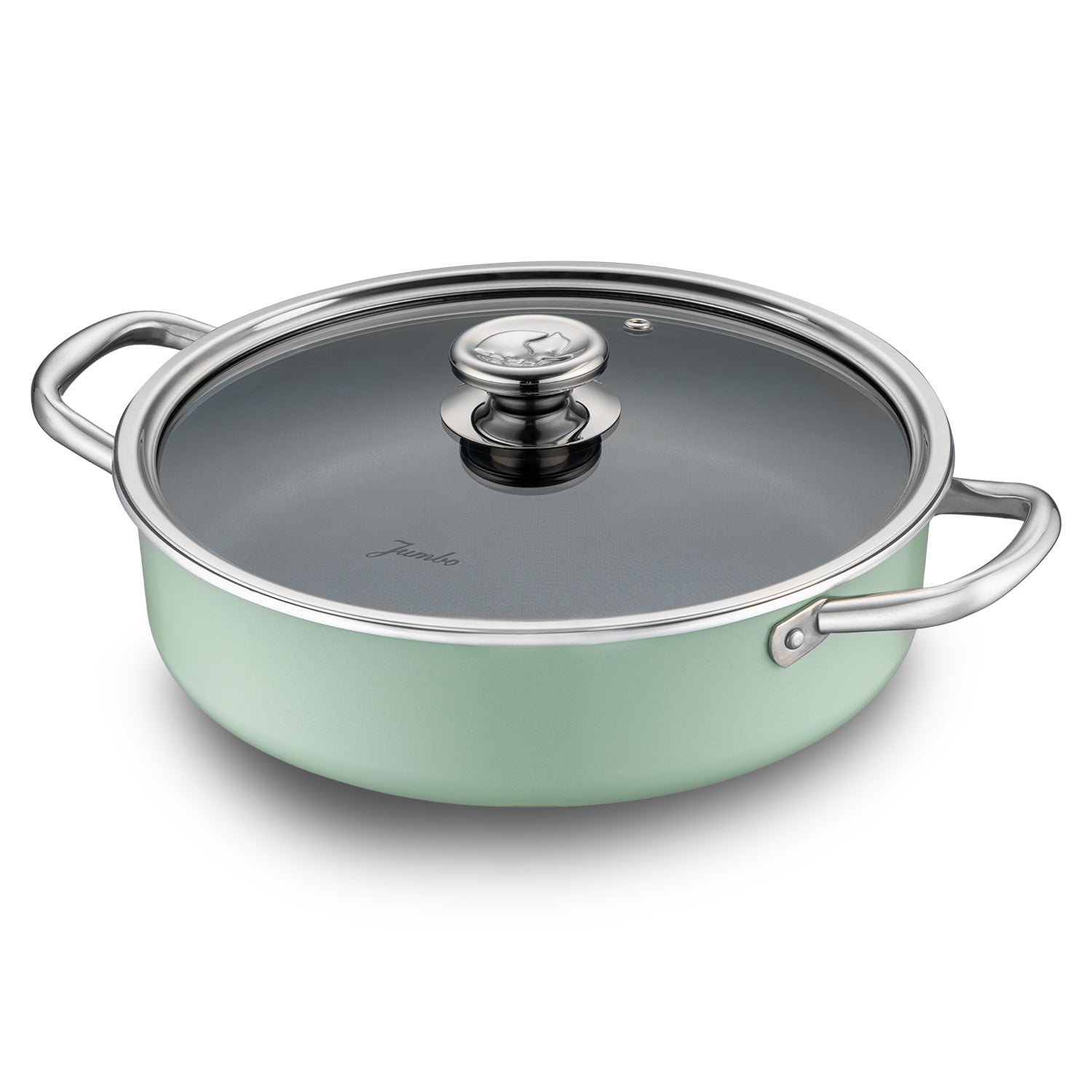 Jumbo Mint Green 7 Parça Granit Tencere Seti
