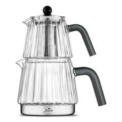 Jumbo Aura Glass İndüksiyon Tabanlı Cam Çaydalık