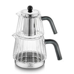 Jumbo Aura Glass İndüksiyon Tabanlı Cam Çaydalık