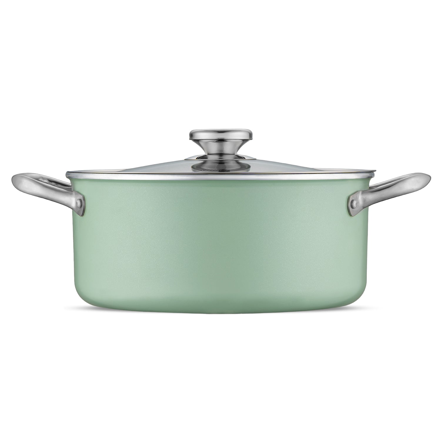 Jumbo Mint Green 7 Parça Granit Tencere Seti
