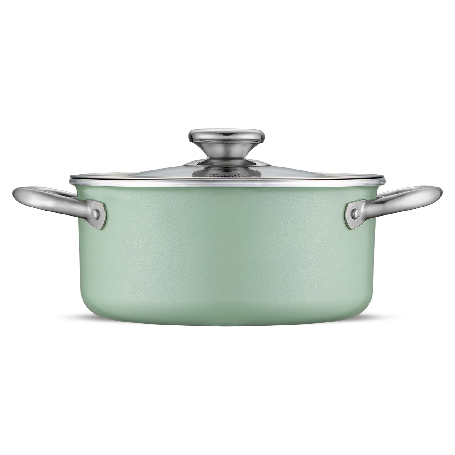 Jumbo Mint Green 7 Parça Granit Tencere Seti