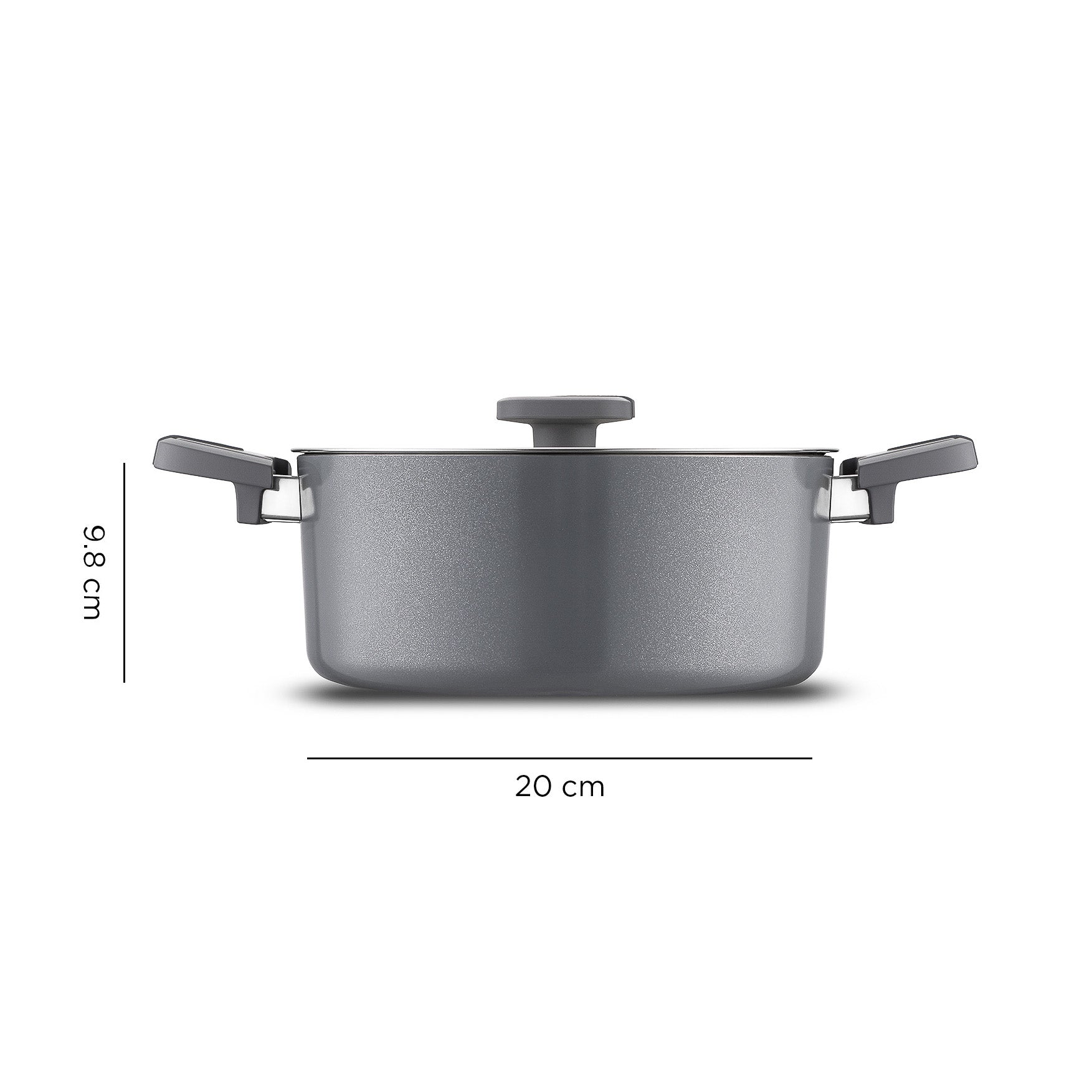 Jumbo Swiss Crystal Grey 7 Parça Tencere Seti
