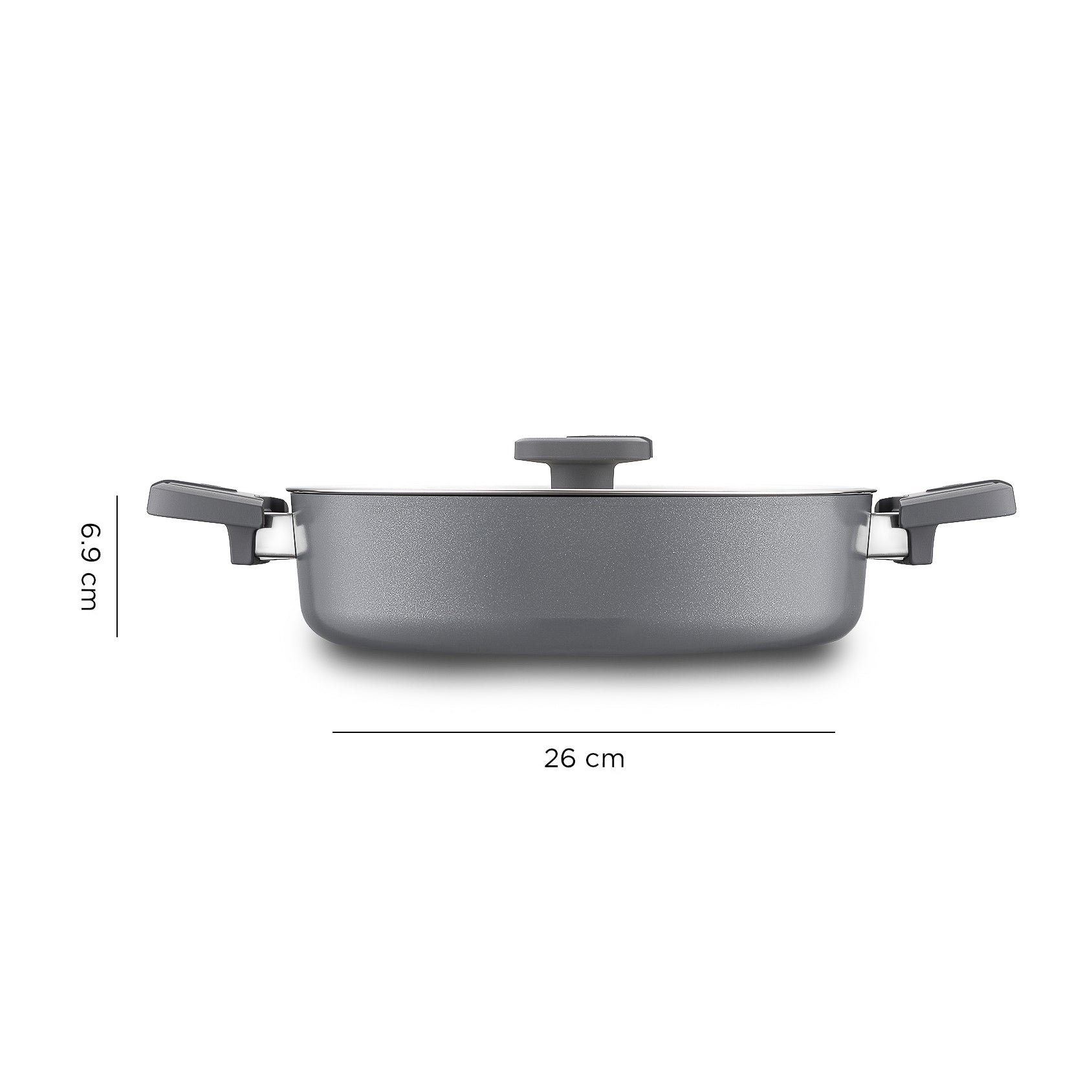 Jumbo Swiss Crystal Grey 7 Parça Tencere Seti