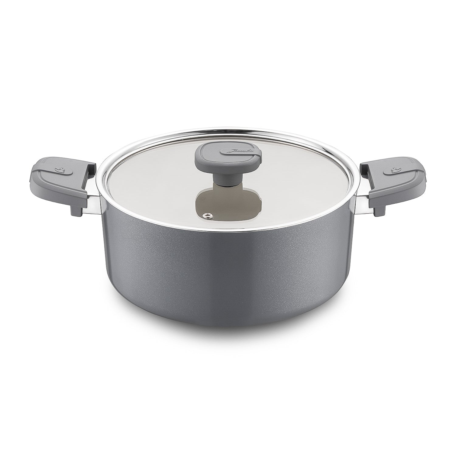 Jumbo Swiss Crystal Grey 7 Parça Tencere Seti