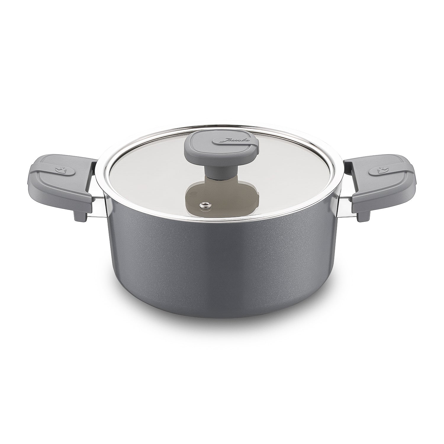 Jumbo Swiss Crystal Grey 7 Parça Tencere Seti