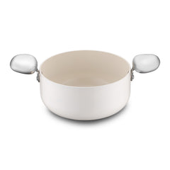 Jumbo Creamstone Swiss Crystal Cream İndüksiyon Tabanlı 7 Parça Tencere Seti