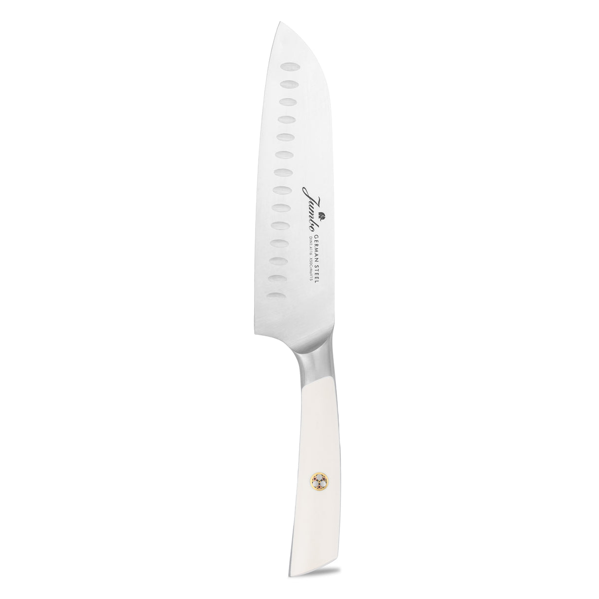 Jumbo Katana Standlı 6 Parça Alman Çeliği Beyaz Bıçak Seti