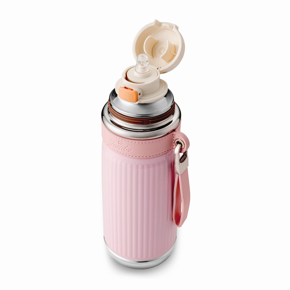 Jumbo Magic Pipetli Pembe Termos 850 ml