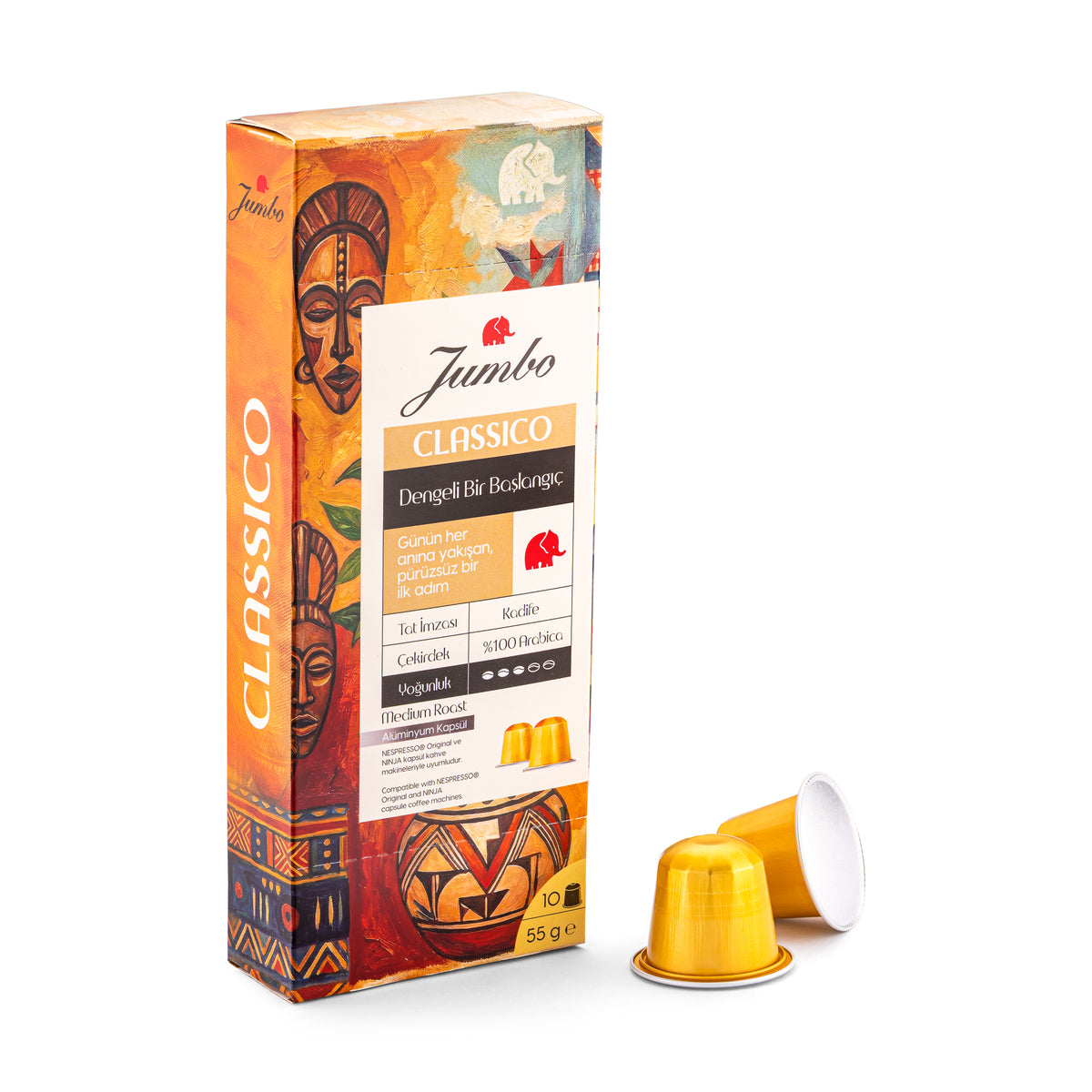 Jumbo Classico Medium Roast Kapsül Kahve 55 gr 10'lu Paket