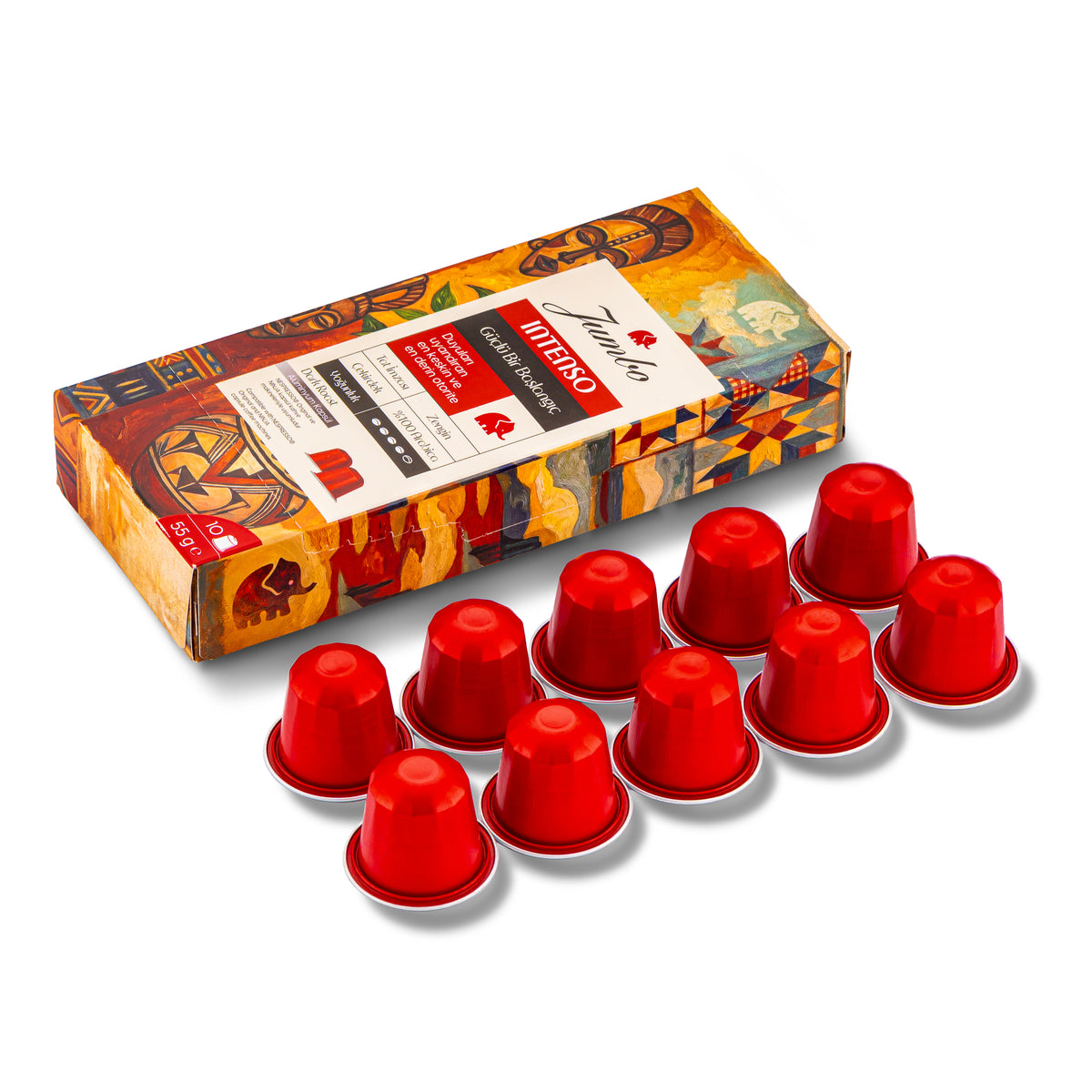 Jumbo Intenso Dark Roast Kapsül Kahve 55 gr 10'lu Paket