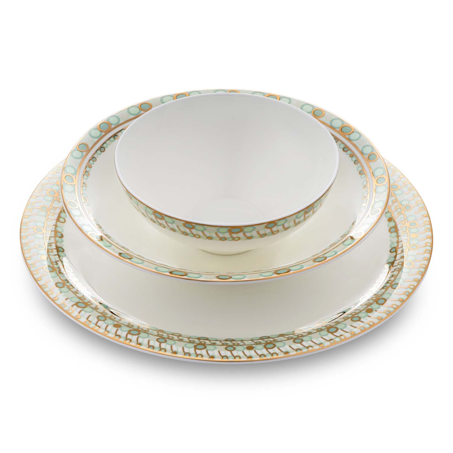 Jumbo Green Glamor 58 Parça 12 Kişilik Yemek Takımı