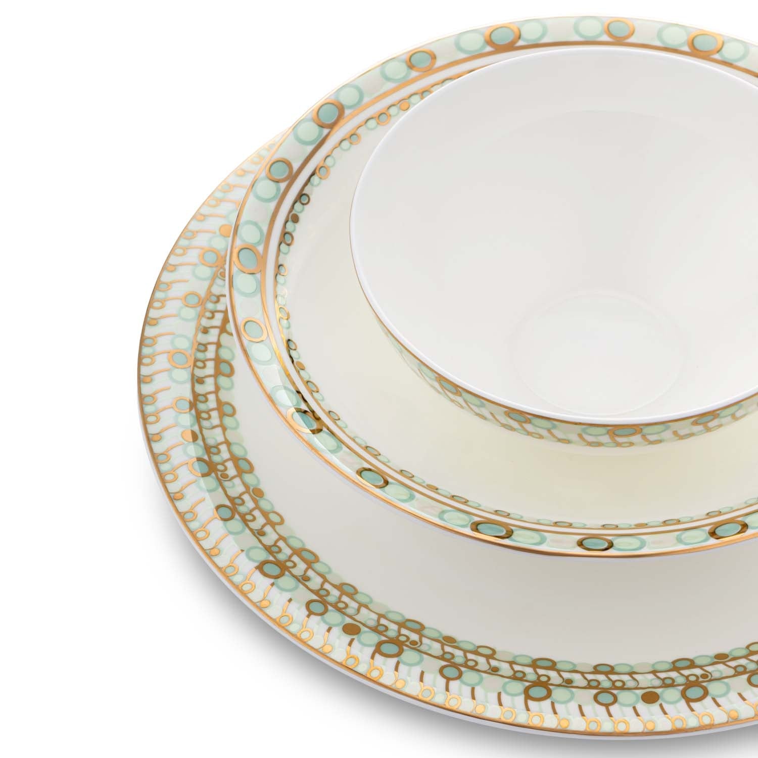 Jumbo Green Glamor 58 Parça 12 Kişilik Yemek Takımı